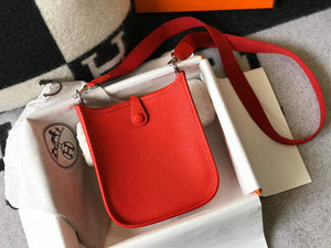 Hermes Evelyne Bag Designer Hermes Mini Crossbody Real Bag 20432 Red - Default Title - View 2
