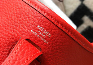 Hermes Evelyne Bag Designer Hermes Mini Crossbody Real Bag 20432 Red - Default Title - View 7