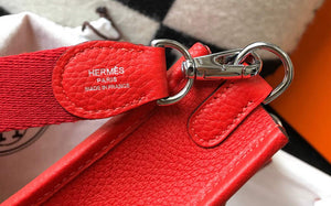 Hermes Evelyne Bag Designer Hermes Mini Crossbody Real Bag 20432 Red - Default Title - View 8