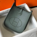 Hermes Evelyne Bag Designer Hermes Mini Crossbody Real Bag 20433 Avocado Green - Default Title - View 1