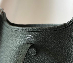 Hermes Evelyne Bag Designer Hermes Mini Crossbody Real Bag 20433 Avocado Green - Default Title - View 6