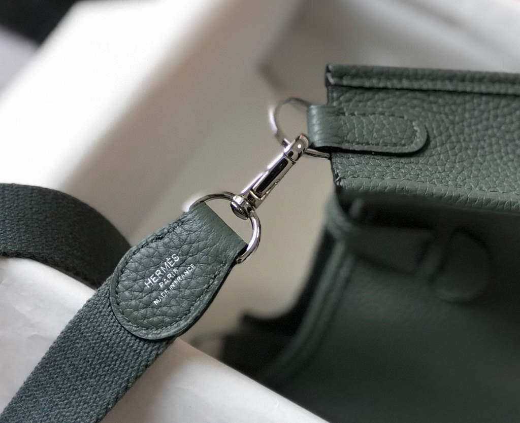 Hermes Evelyne Bag Designer Hermes Mini Crossbody Real Bag 20433 Avocado Green