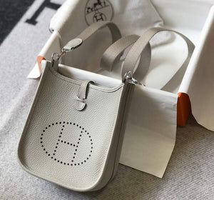 Hermes Evelyne Bag Designer Hermes Mini Crossbody Real Bag 20435 White - Default Title - View 4