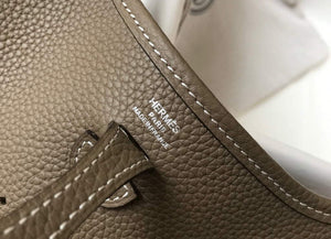 Hermes Evelyne Bag Designer Hermes Mini Crossbody Real Bag 20423 Gray - Default Title - View 5