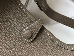 Hermes Evelyne Bag Designer Hermes Mini Crossbody Real Bag 20423 Gray - Default Title - View 7