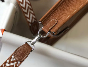 Hermes Evelyne Bag Designer Hermes Mini Crossbody Real Bag 20422 Brown - Default Title - View 4