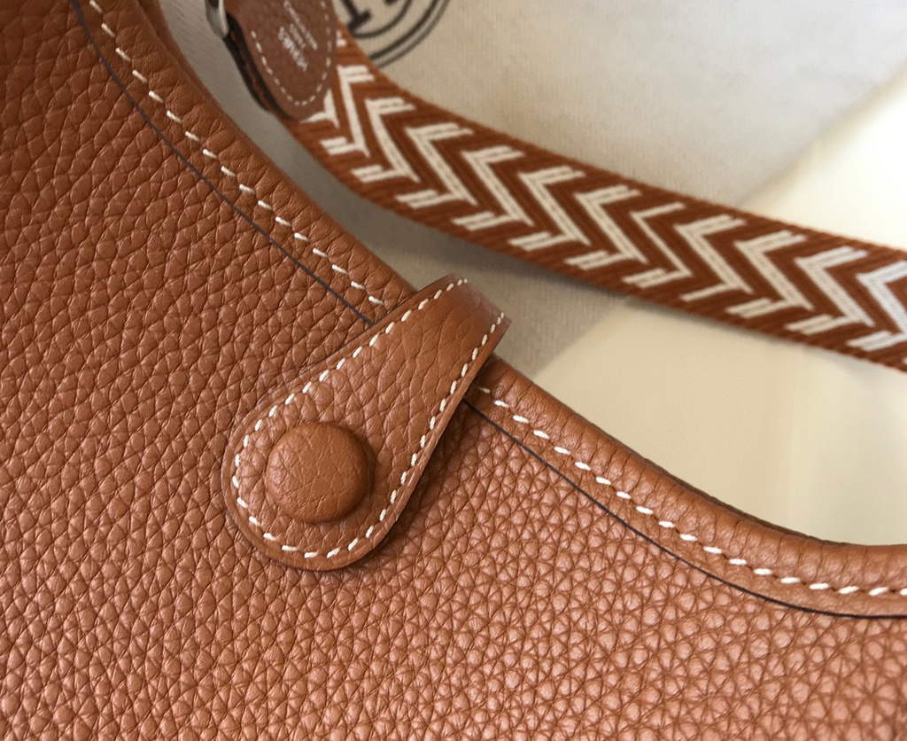 Hermes Evelyne Bag Designer Hermes Mini Crossbody Real Bag 20422 Brown