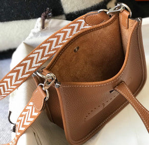 Hermes Evelyne Bag Designer Hermes Mini Crossbody Real Bag 20422 Brown - Default Title - View 9