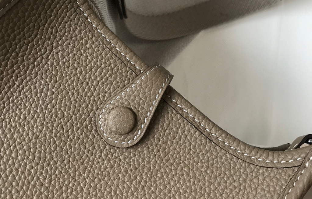 Hermes Evelyne Bag Designer Hermes Mini Crossbody Real Bag 20425 Light Grey