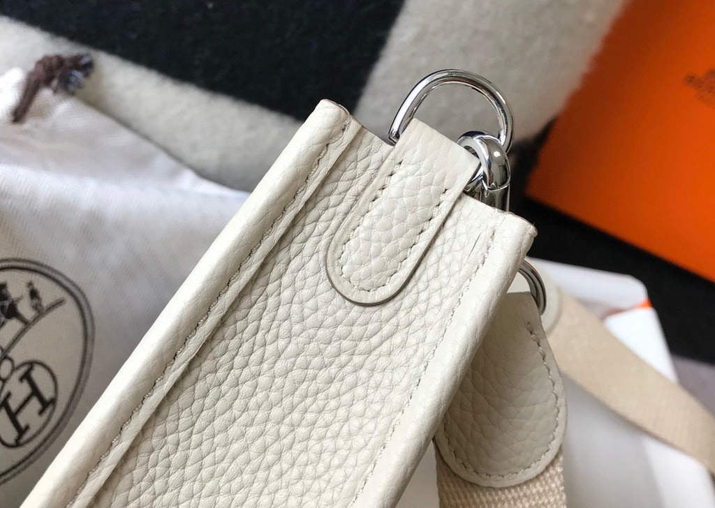 Hermes Evelyne Bag Designer Hermes Mini Crossbody Real Bag 20429 Beige