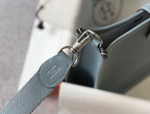 Hermes Evelyne Bag Designer Hermes Mini Crossbody Real Bag 20431 Light Blue - Default Title - View 6