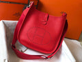 Hermes Evelyne III 29 bag Designer Hermes Shoulder Bag 204851 Red Silver