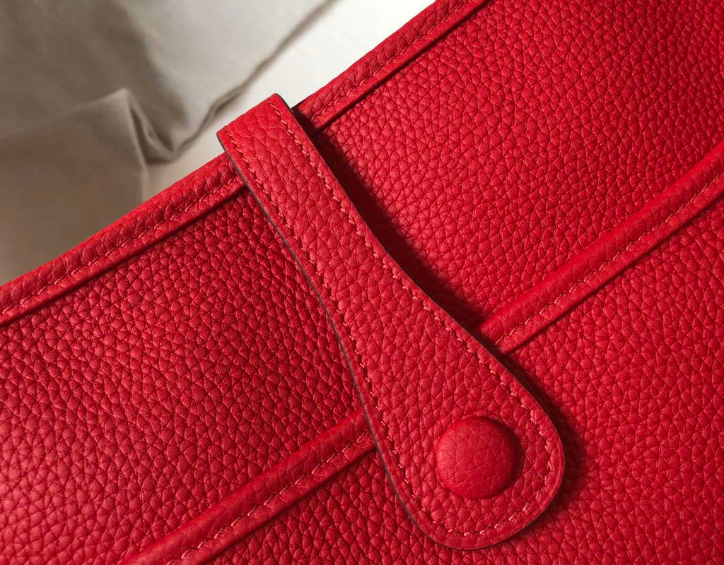 Hermes Evelyne III 29 bag Designer Hermes Shoulder Bag 204851 Red Silver
