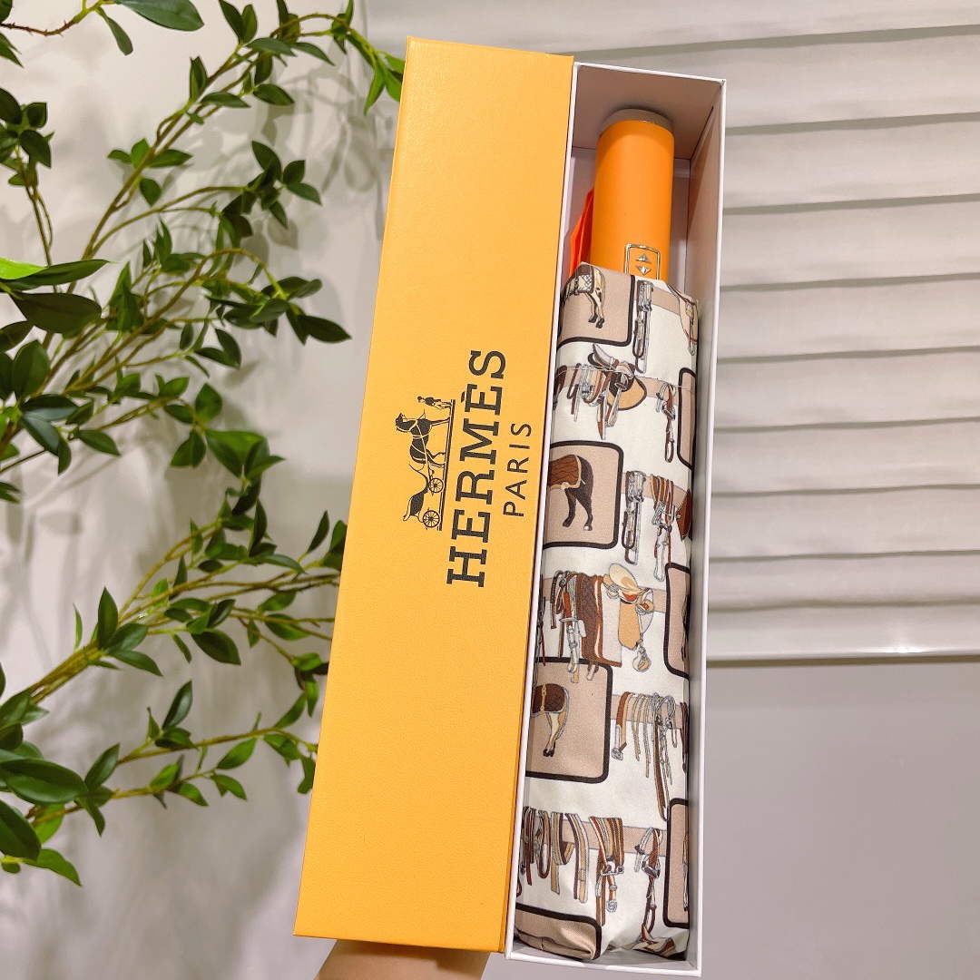 Hermes Fashion Folding Sun Umbrella H33450