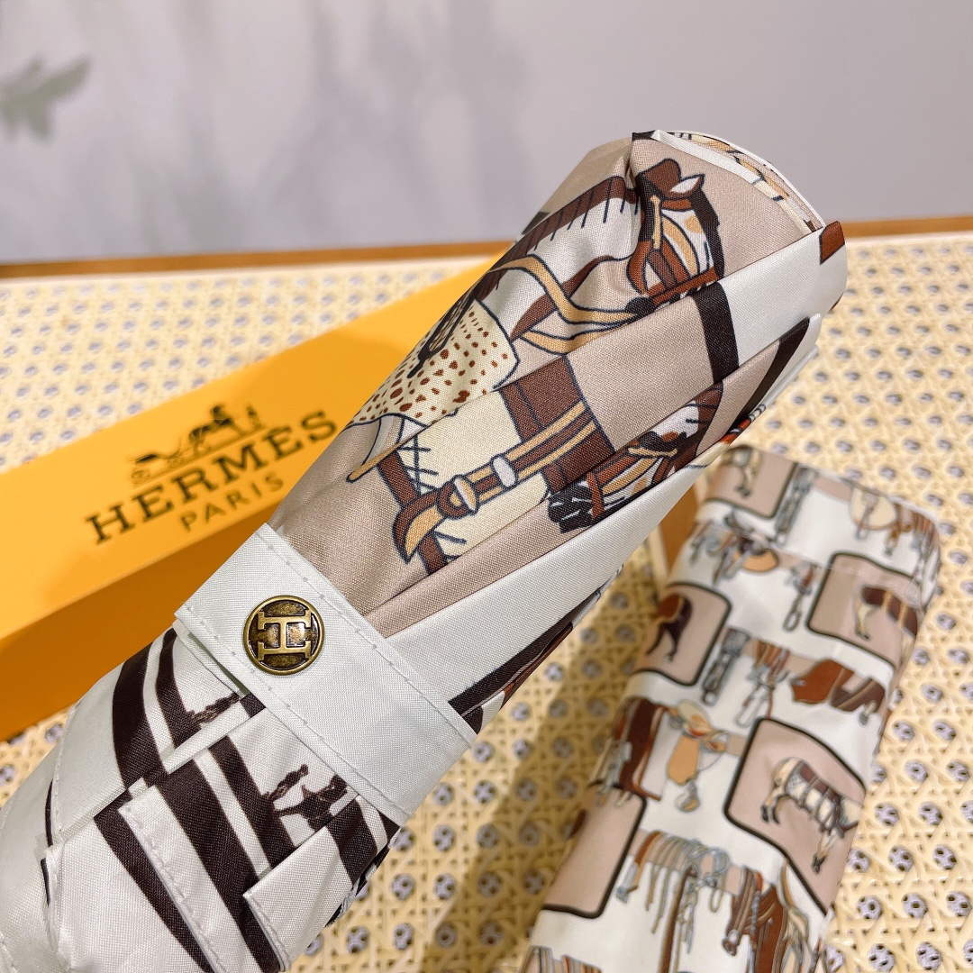 Hermes Fashion Folding Sun Umbrella H33450