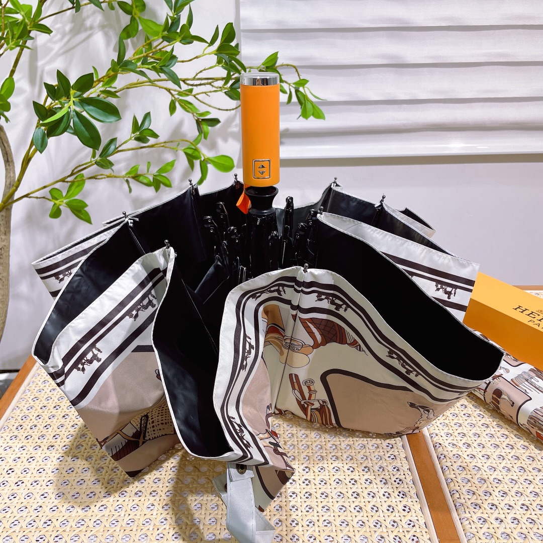 Hermes Fashion Folding Sun Umbrella H33450