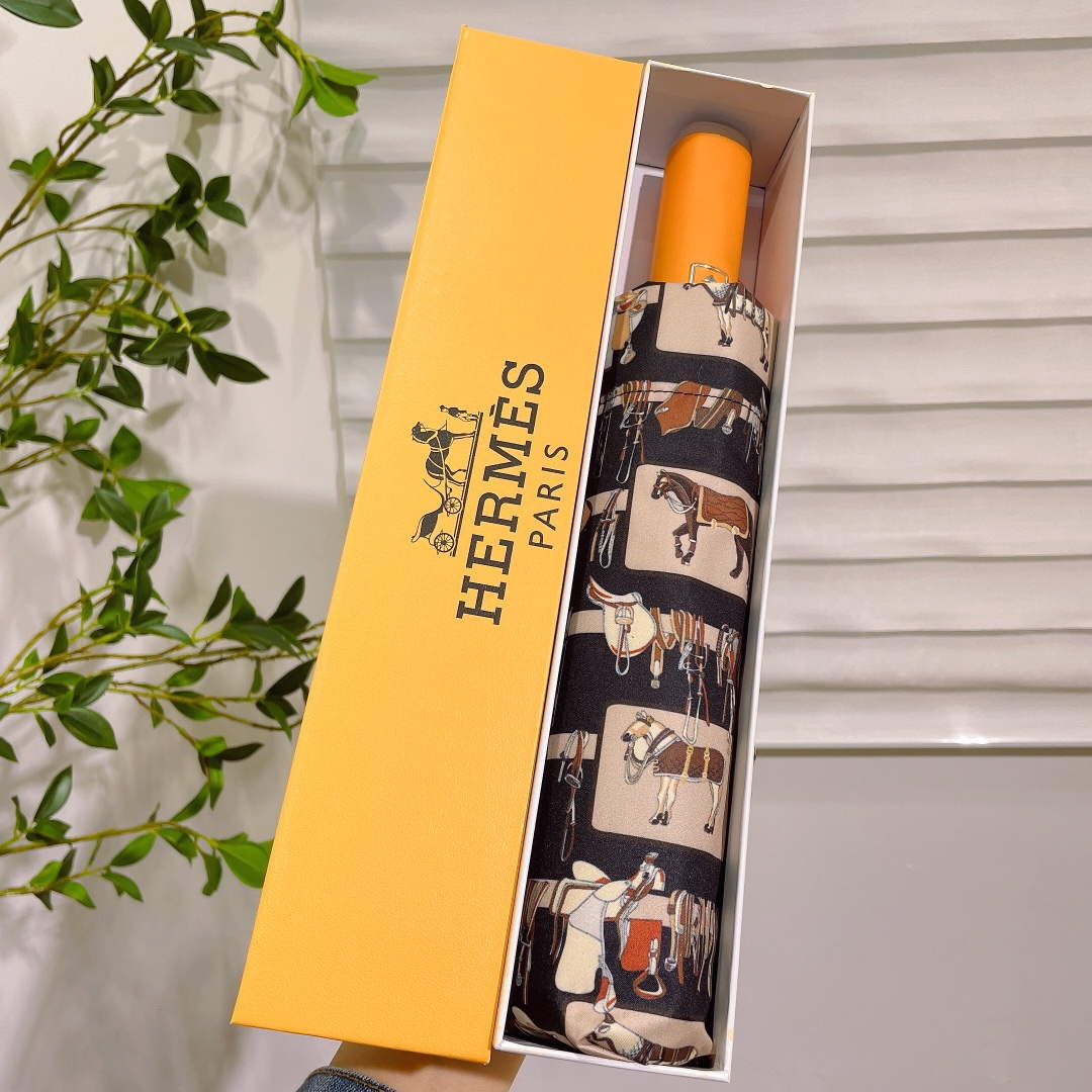 Hermes Fashion Folding Sun Umbrella H33452