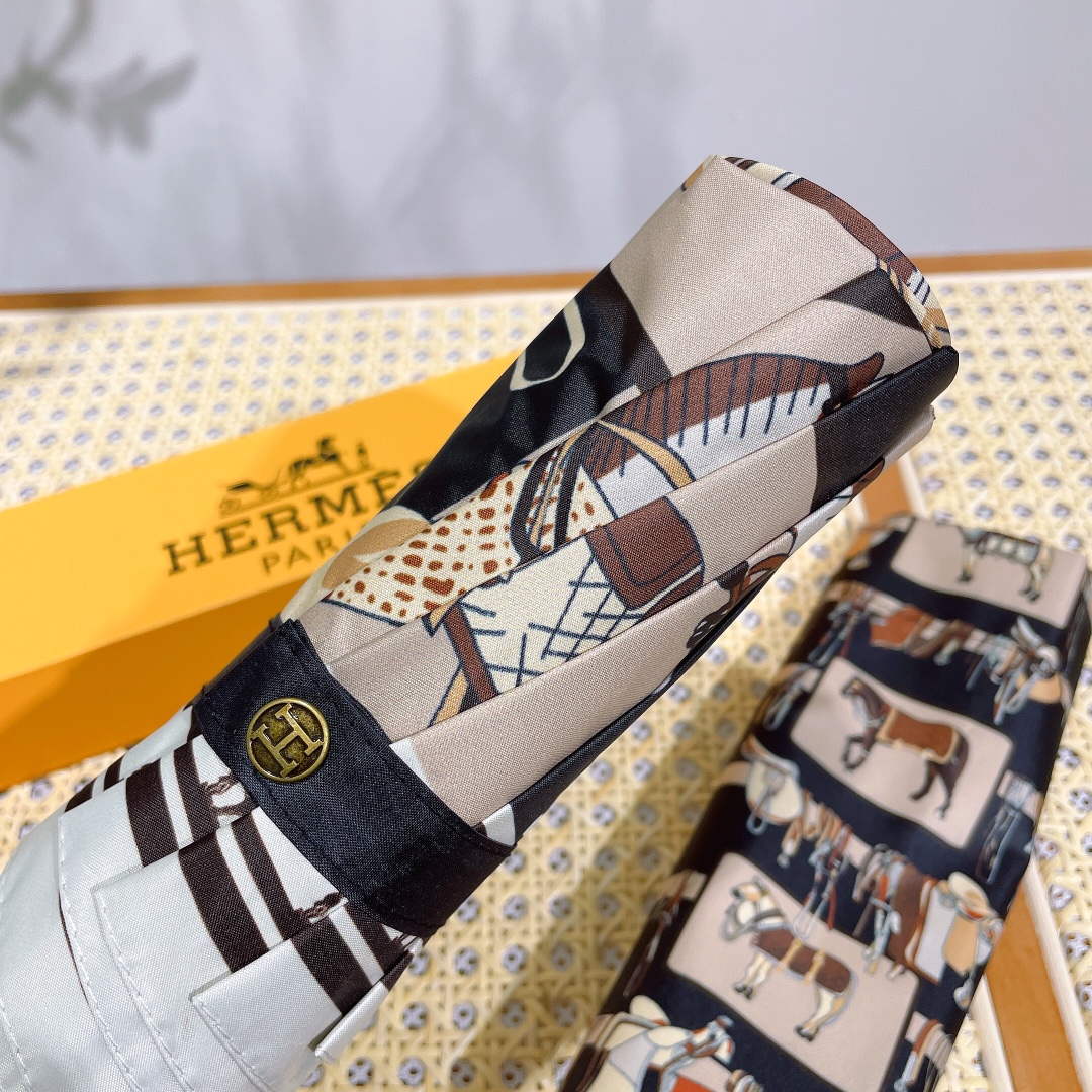 Hermes Fashion Folding Sun Umbrella H33452