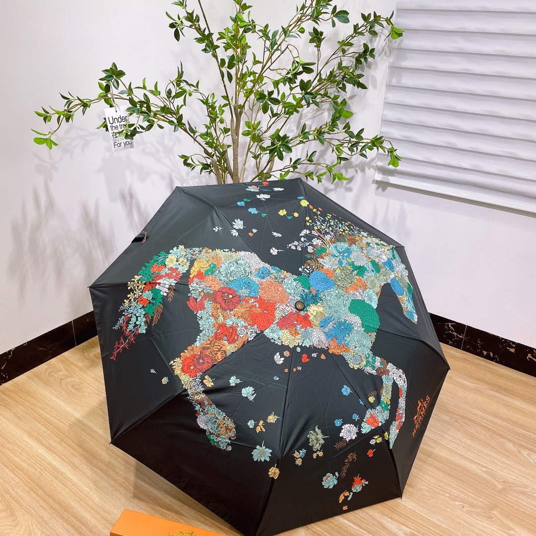 Hermes Fashion Folding Sun Umbrella H33453 - Default Title - View 1