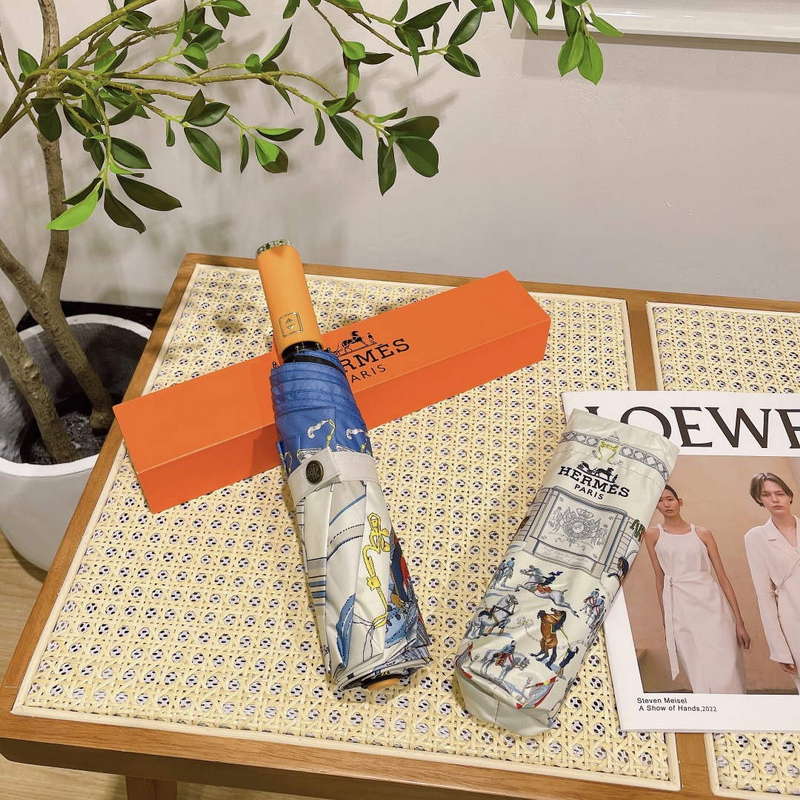 Hermes Fashion Folding Sun Umbrella H33457