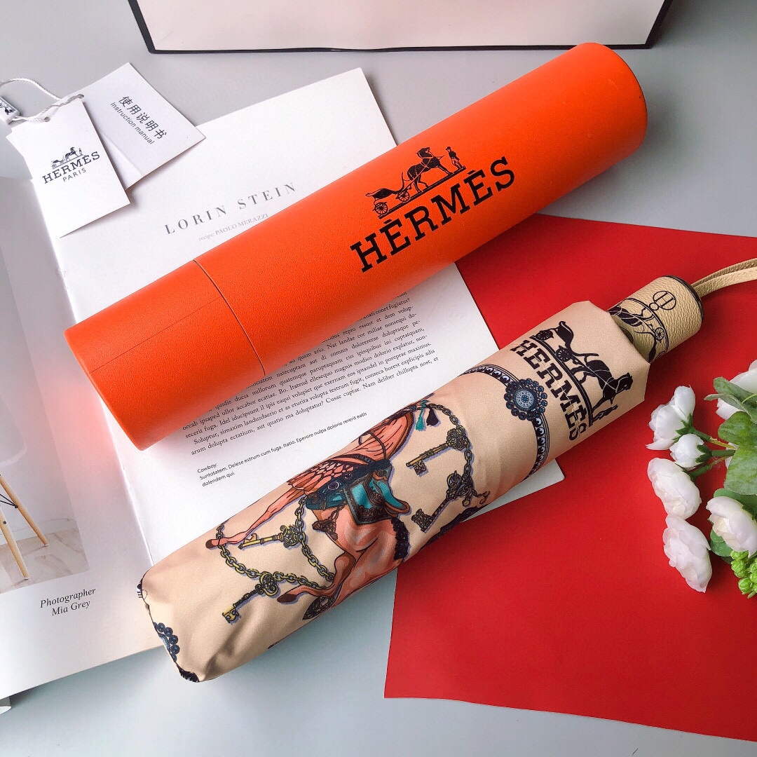 Hermes Fashion Folding Sun Umbrella H33461