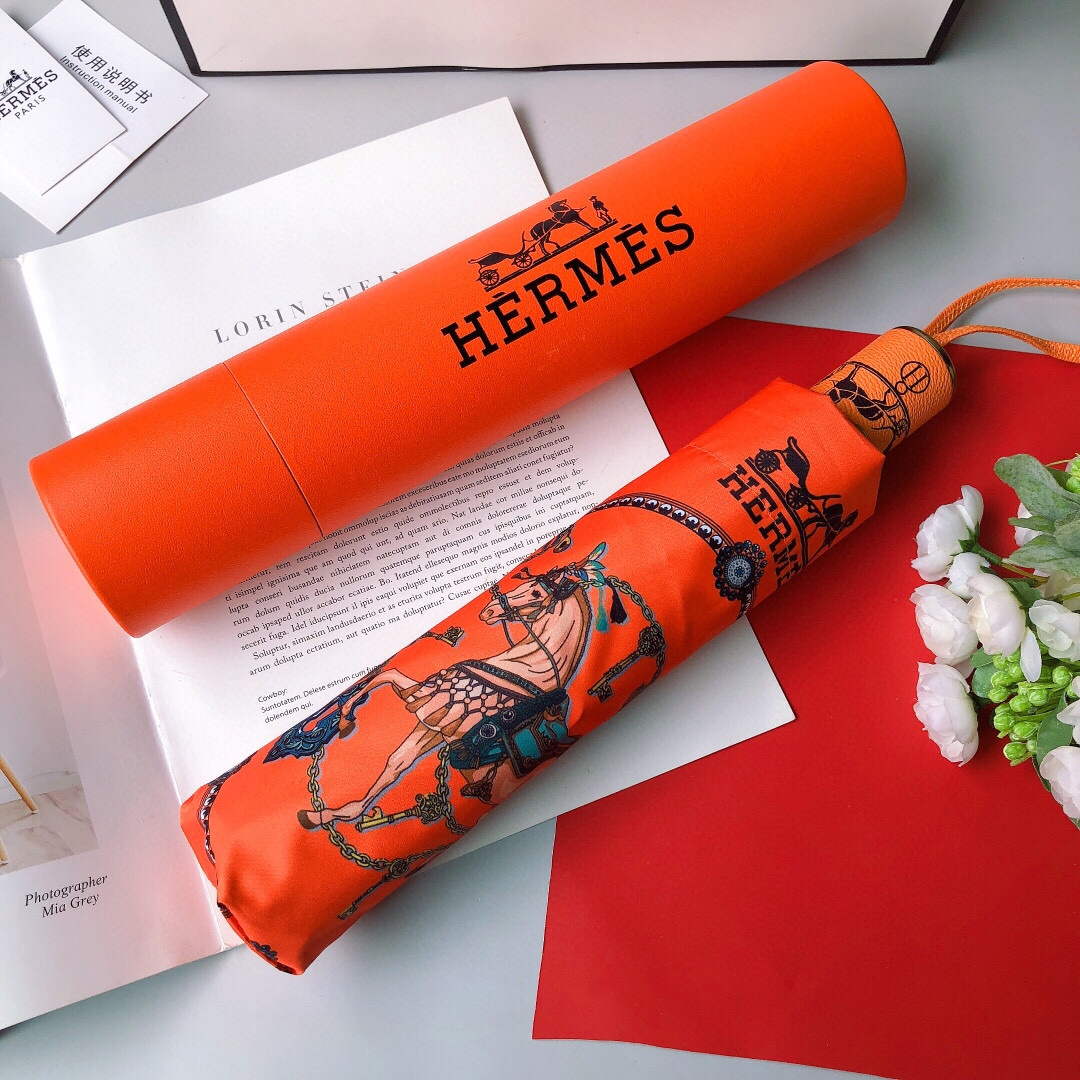 Hermes Fashion Folding Sun Umbrella H33462