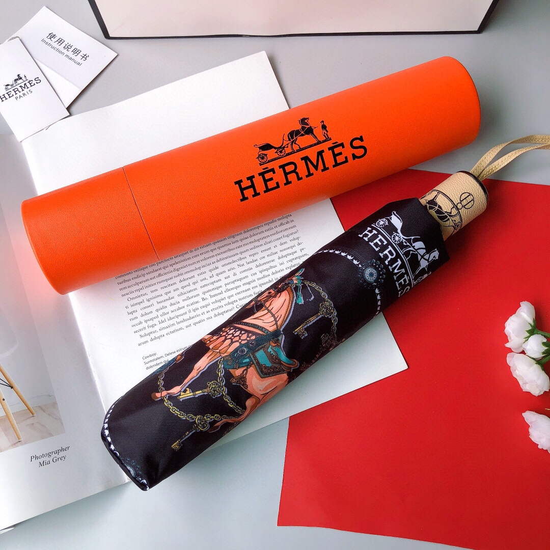Hermes Fashion Folding Sun Umbrella H33463