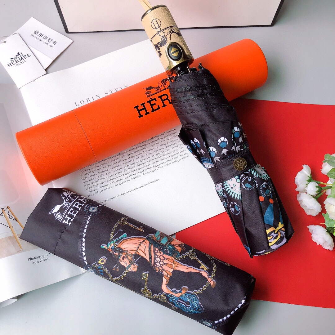 Hermes Fashion Folding Sun Umbrella H33463