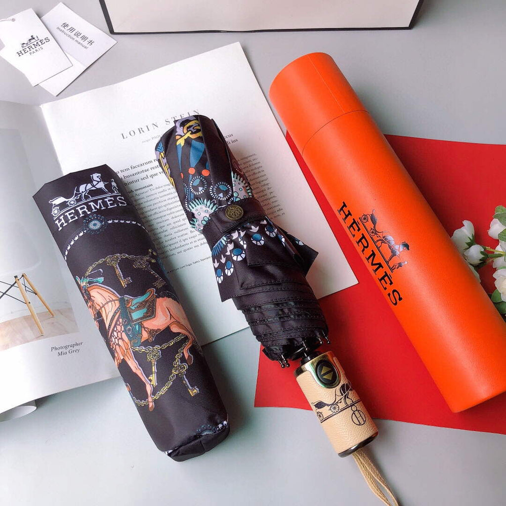 Hermes Fashion Folding Sun Umbrella H33463