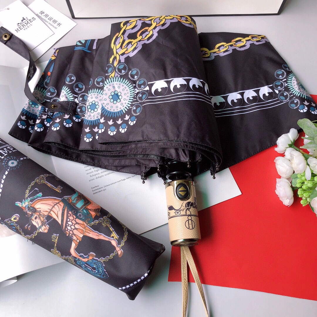 Hermes Fashion Folding Sun Umbrella H33463