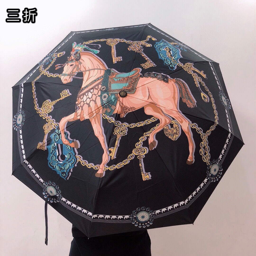 Hermes Fashion Folding Sun Umbrella H33463 - Default Title - View 1