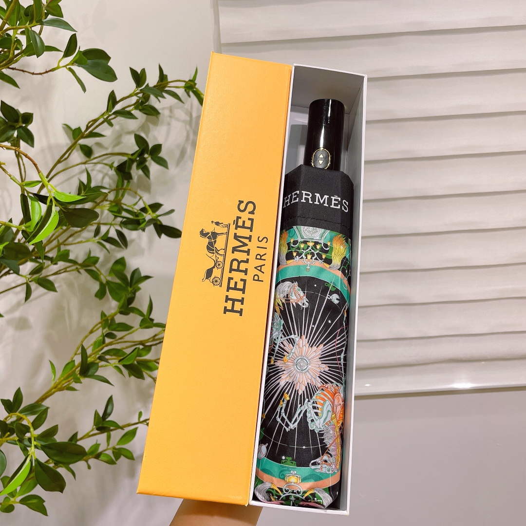 Hermes Fashion Folding Sun Umbrella H33468