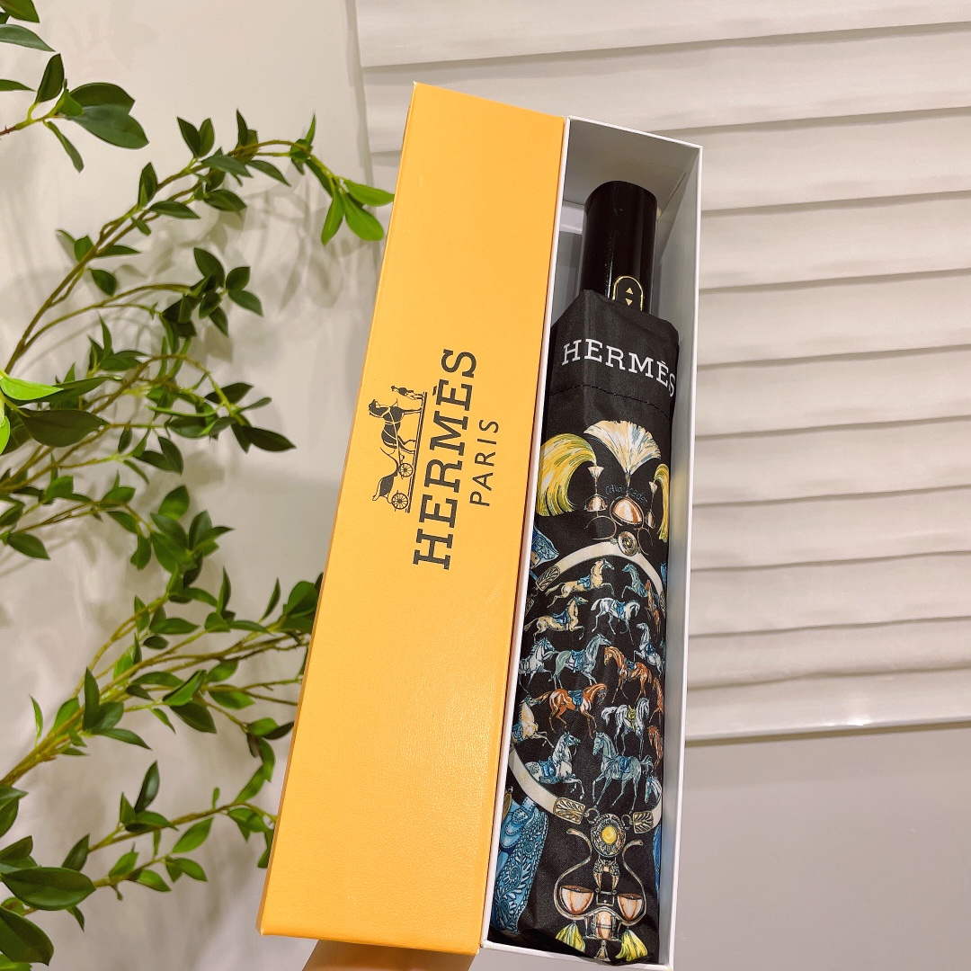 Hermes Fashion Folding Sun Umbrella H33469