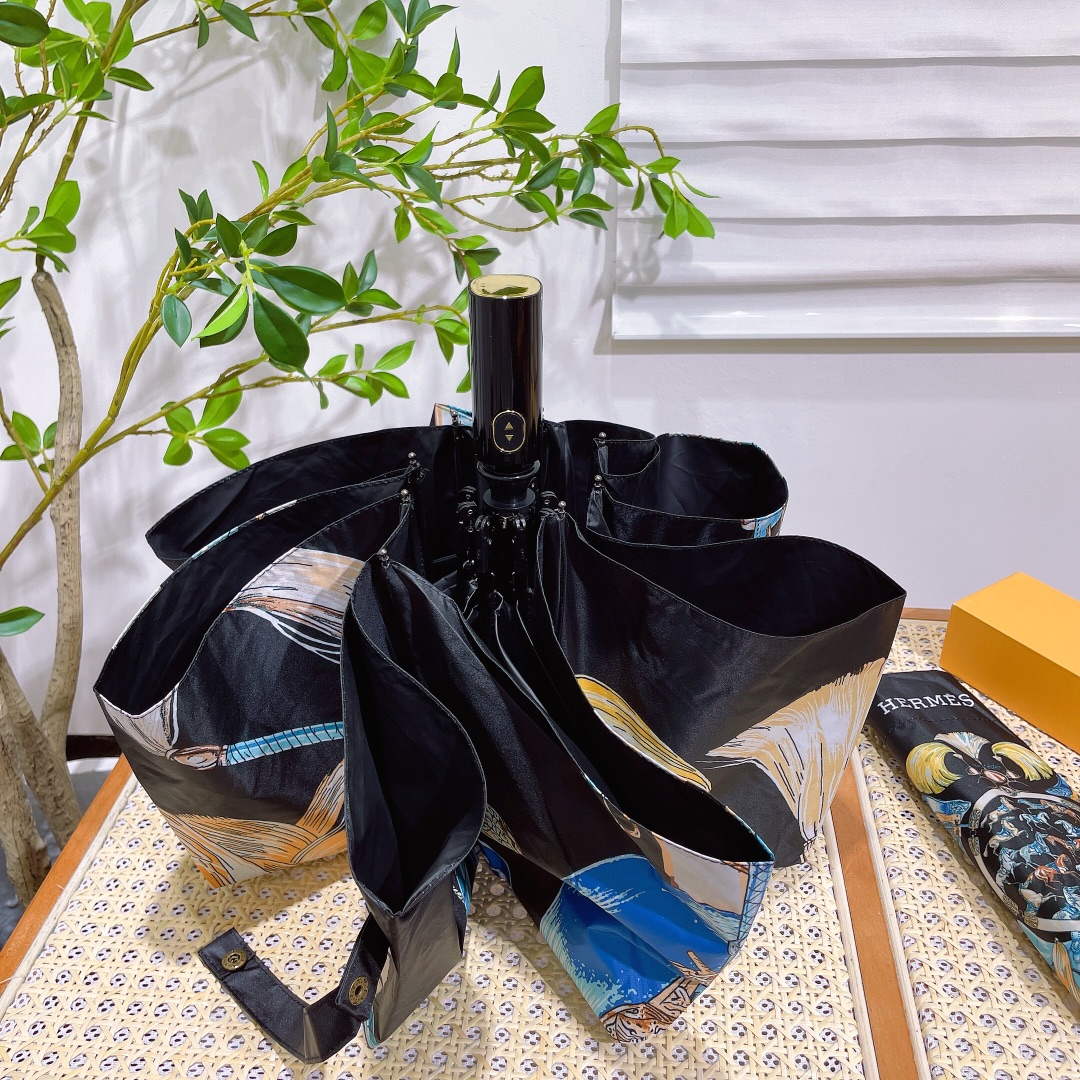 Hermes Fashion Folding Sun Umbrella H33469