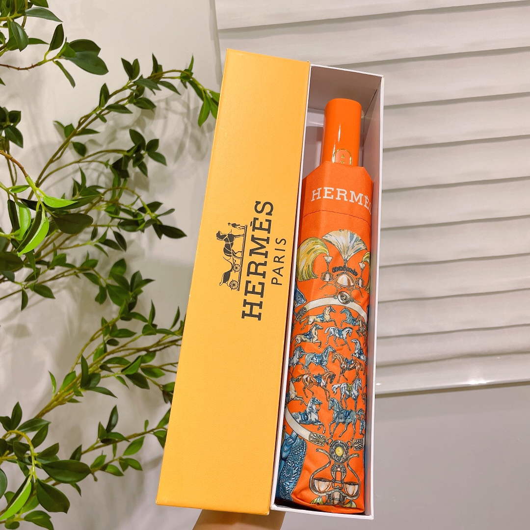 Hermes Fashion Folding Sun Umbrella H33470