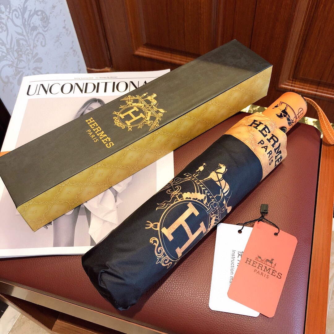 Hermes Fashion Folding Sun Umbrella H33472