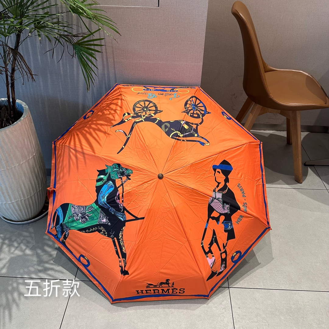 Hermes Fashion Folding Sun Umbrella H33477 - Default Title - View 1