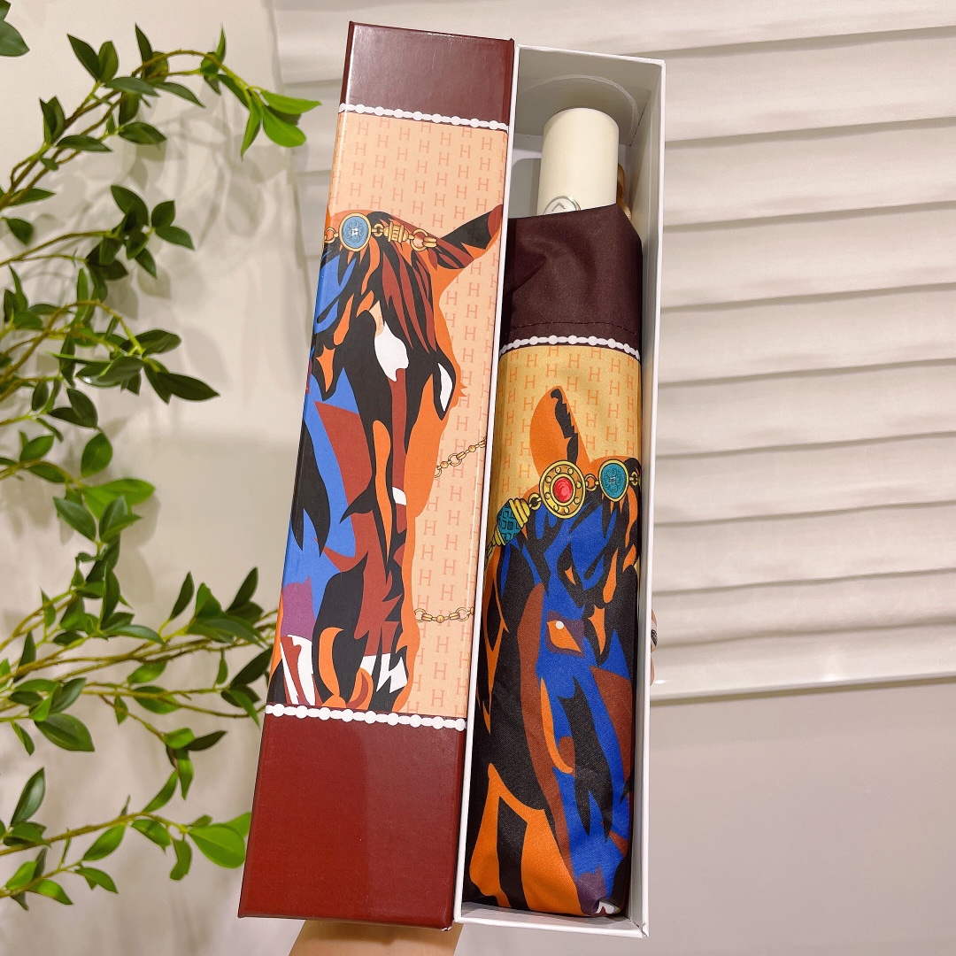 Hermes Fashion Folding Sun Umbrella H33482