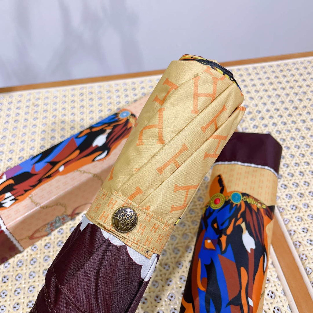 Hermes Fashion Folding Sun Umbrella H33482