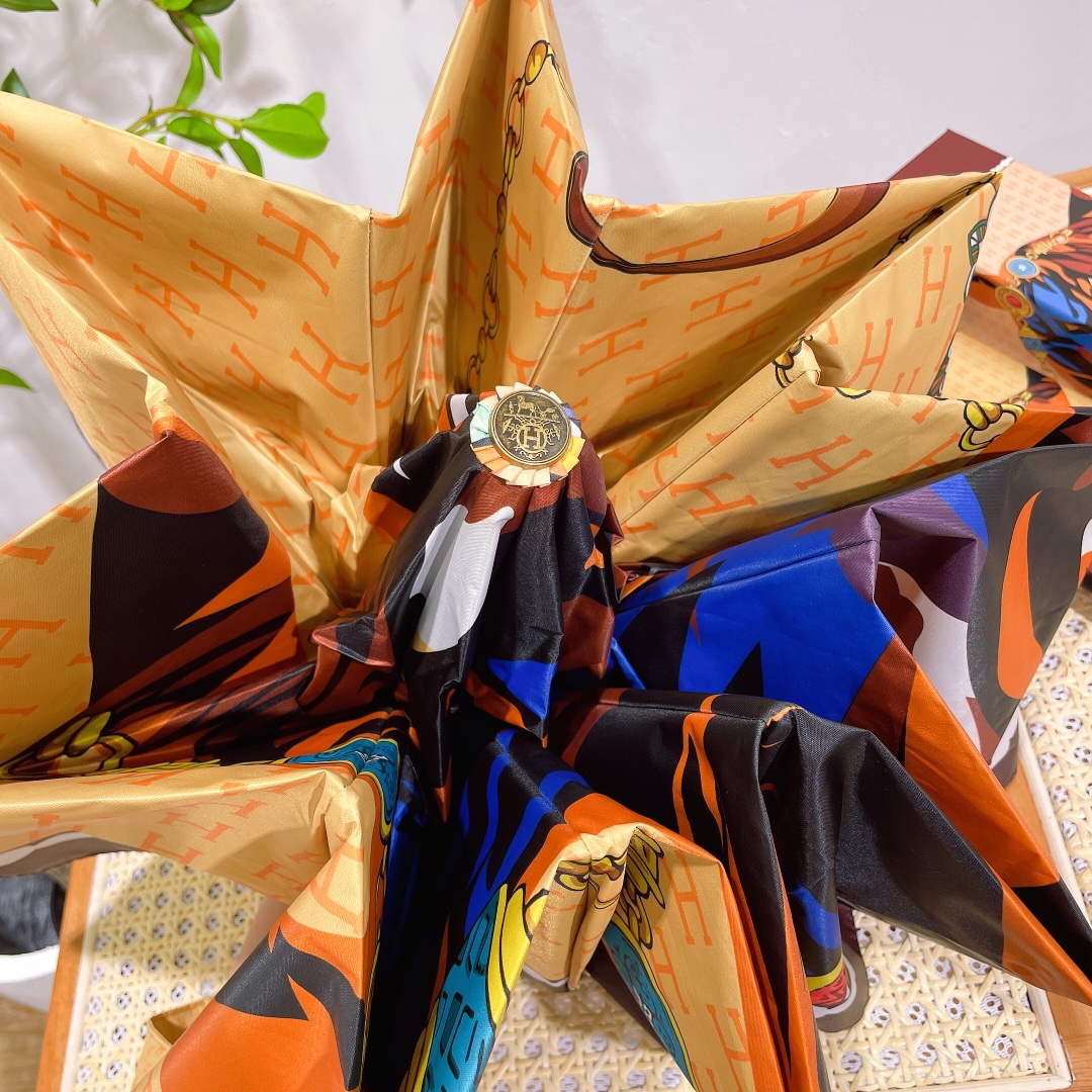 Hermes Fashion Folding Sun Umbrella H33482