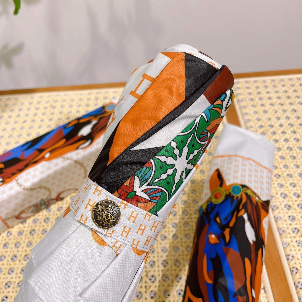 Hermes Fashion Folding Sun Umbrella H33483