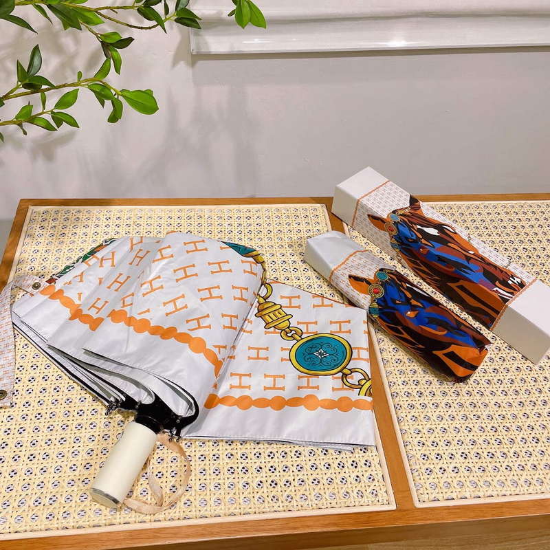 Hermes Fashion Folding Sun Umbrella H33483