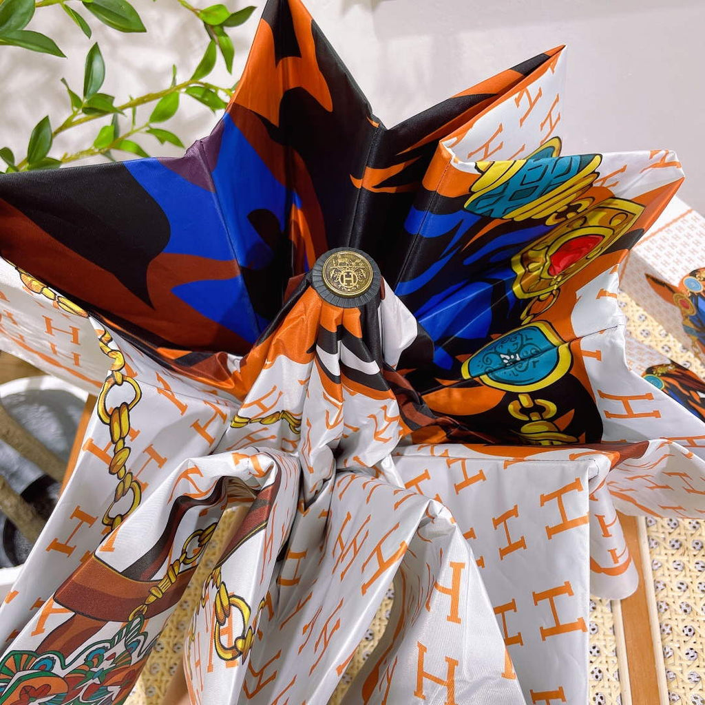 Hermes Fashion Folding Sun Umbrella H33483