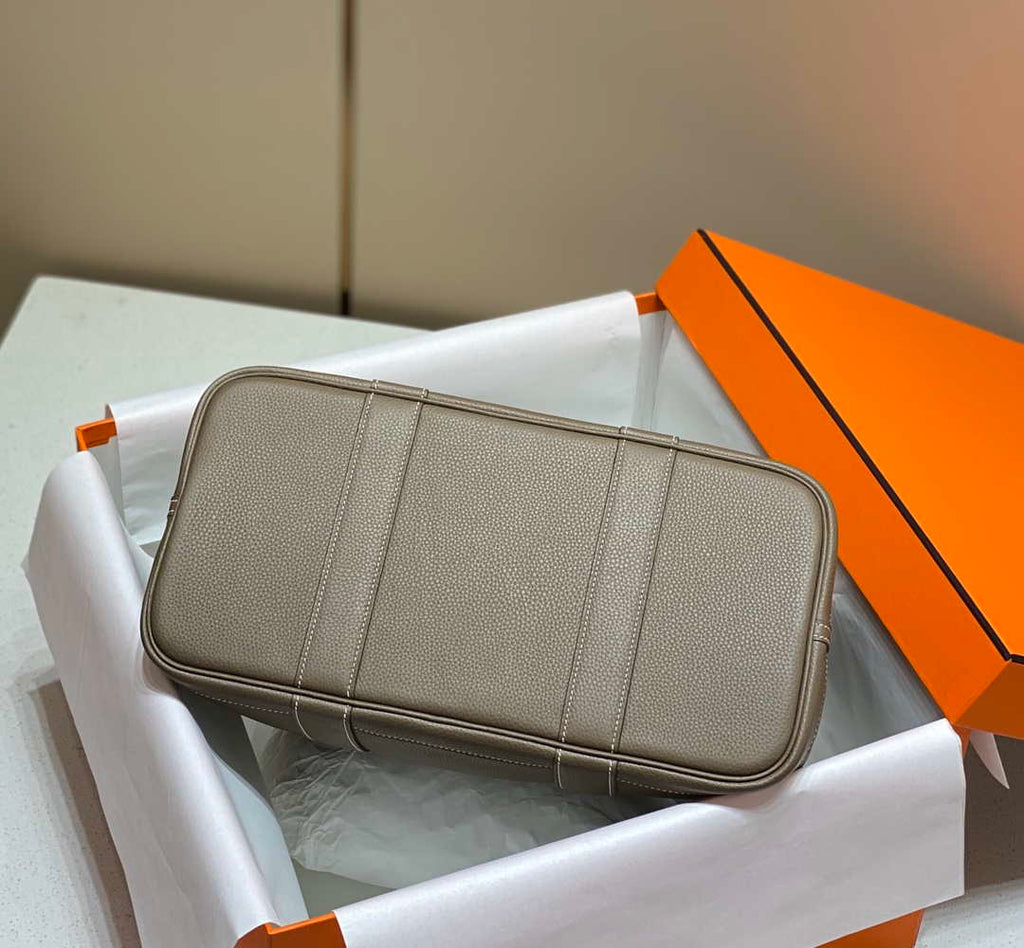 Hermes Gray Togo Medium Garden Party 36cm Bag H239057