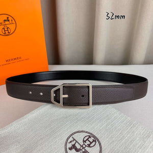 Hermes H010632UP2K Jockey belt buckle & Reversible leather strap 32 mm H88012 - '--Please Select-- - View 1