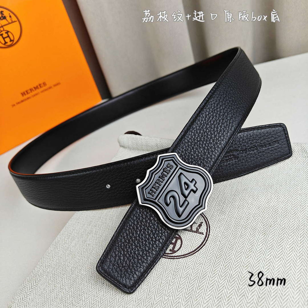 Hermes H010636UK89 On the Road belt buckle & Cache-Tout leather strap 38 mm H88001