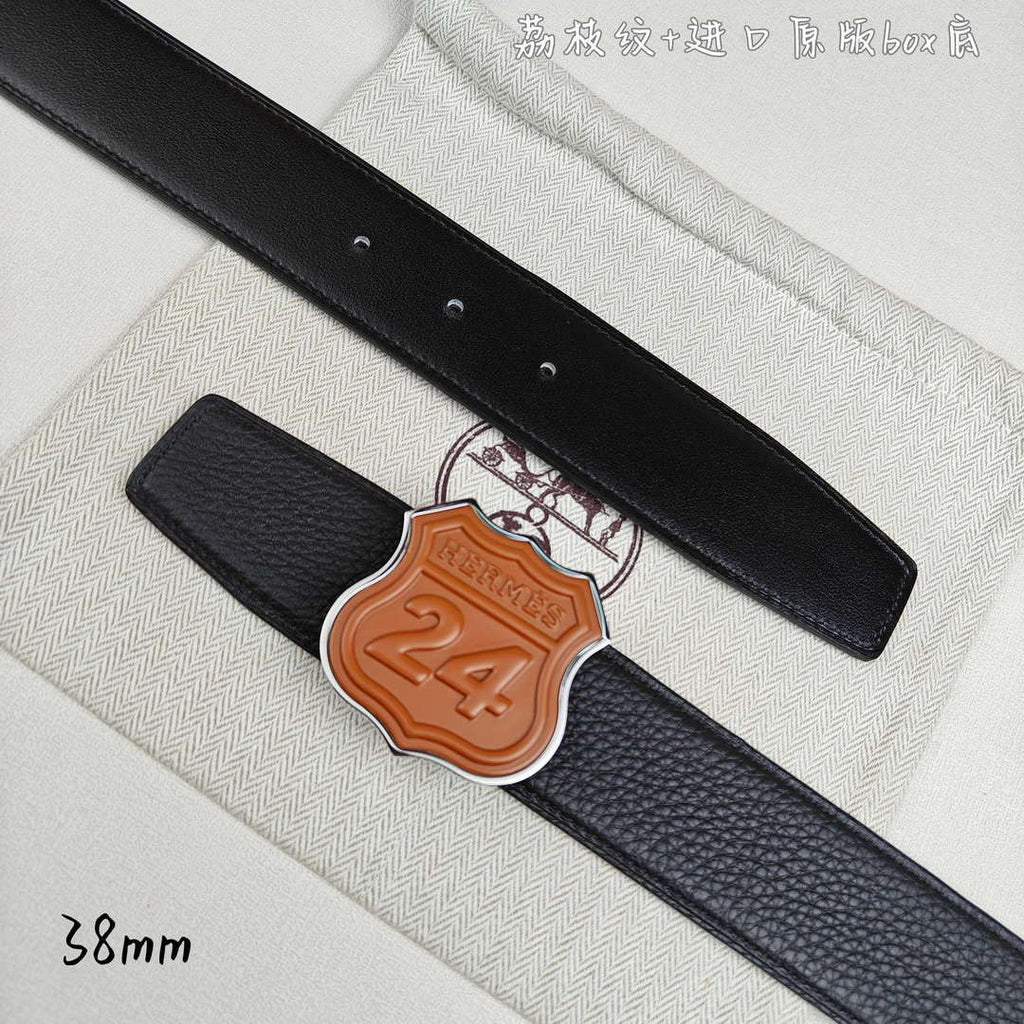 Hermes H010636UK89 On the Road belt buckle & Cache-Tout leather strap 38 mm H88001