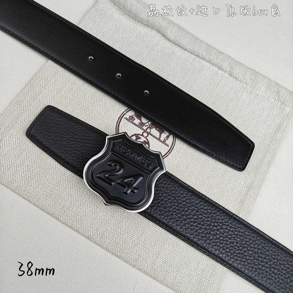 Hermes H010636UK89 On the Road belt buckle & Cache-Tout leather strap 38 mm H88001