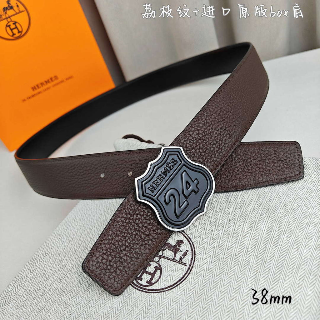 Hermes H010636UK89 On the Road belt buckle & Cache-Tout leather strap 38 mm H88002