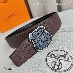 Hermes H010636UK89 On the Road belt buckle & Cache-Tout leather strap 38 mm H88002 - '--Please Select-- / Brown - View 6